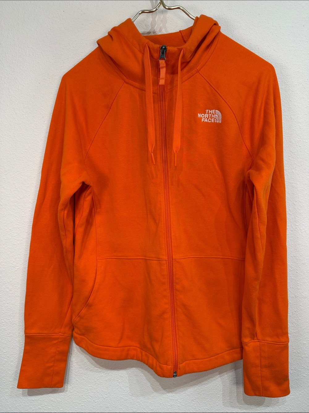 The North Face orange hoodie size Large - Picture 2 of 8